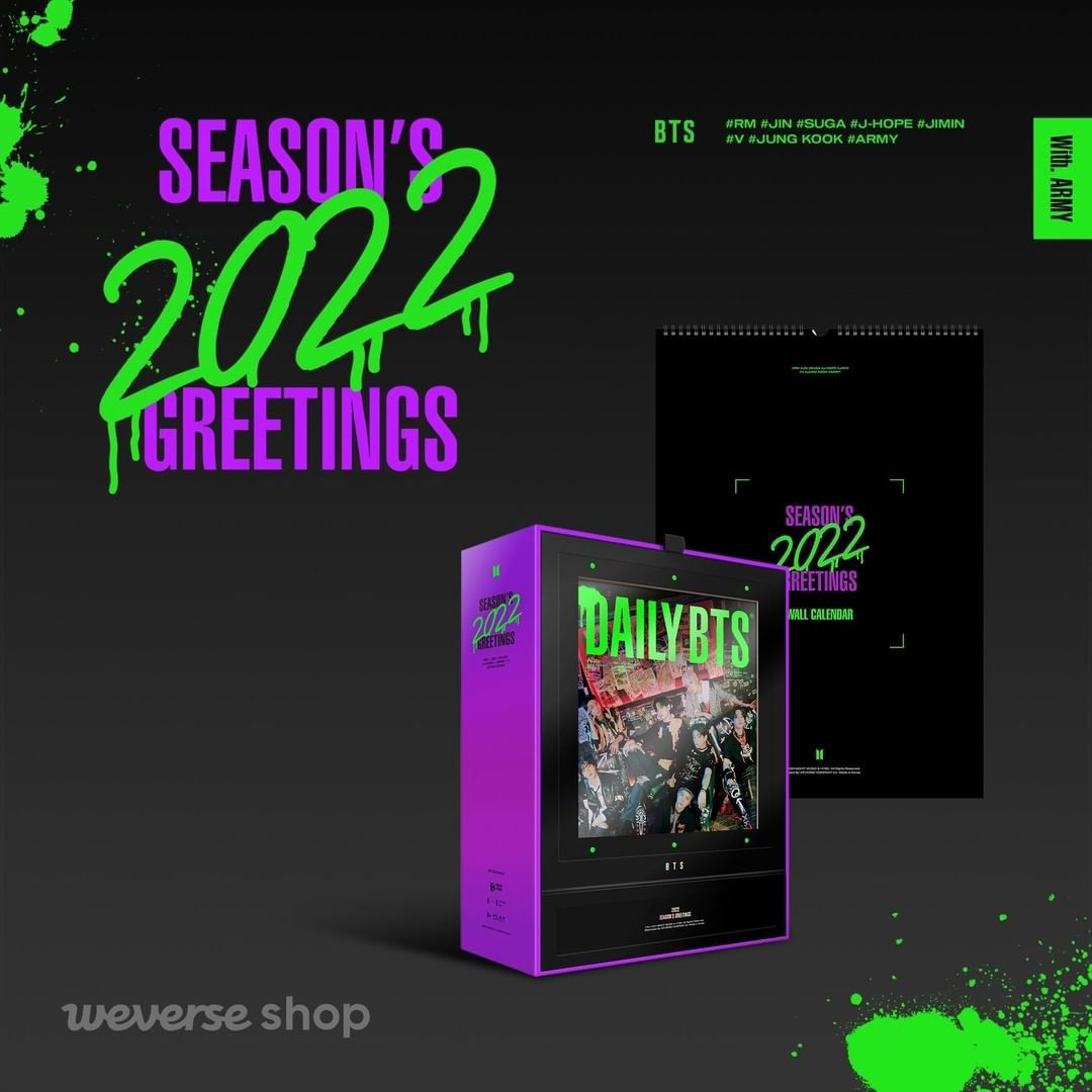 BTS - Season's Greetings 2022 & Wall Calendar