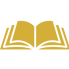 Gold open book icon representing literary agents, publishers, and media features for Notes from a Sissy