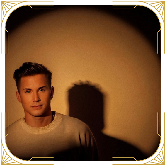 Waymon Hudson, queer memoirist and creative strategist, in golden light portrait symbolizing storytelling and identity