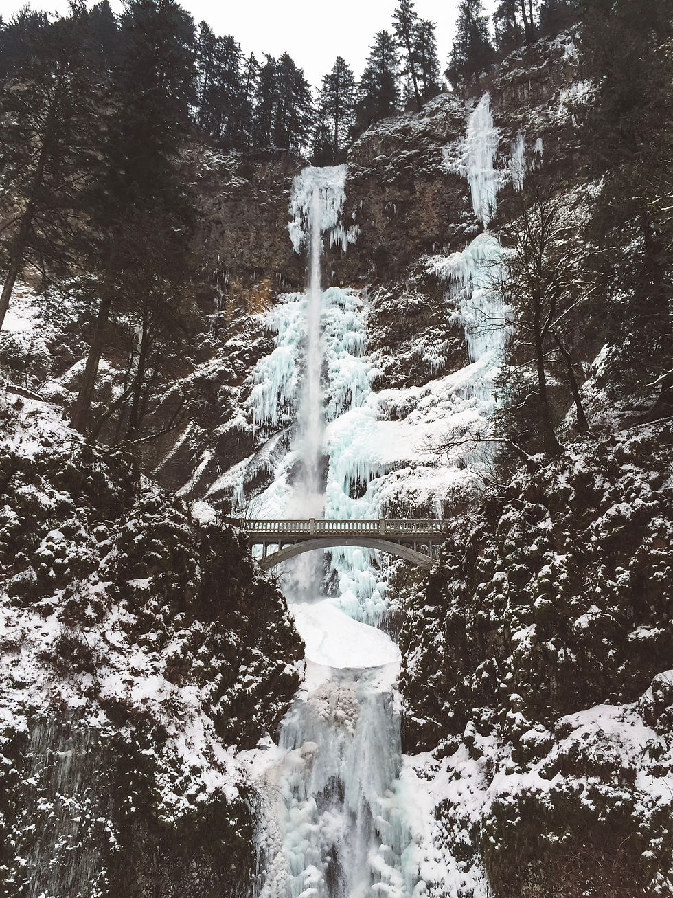 multnomah falls waterfall oregon portland columbia river gorge