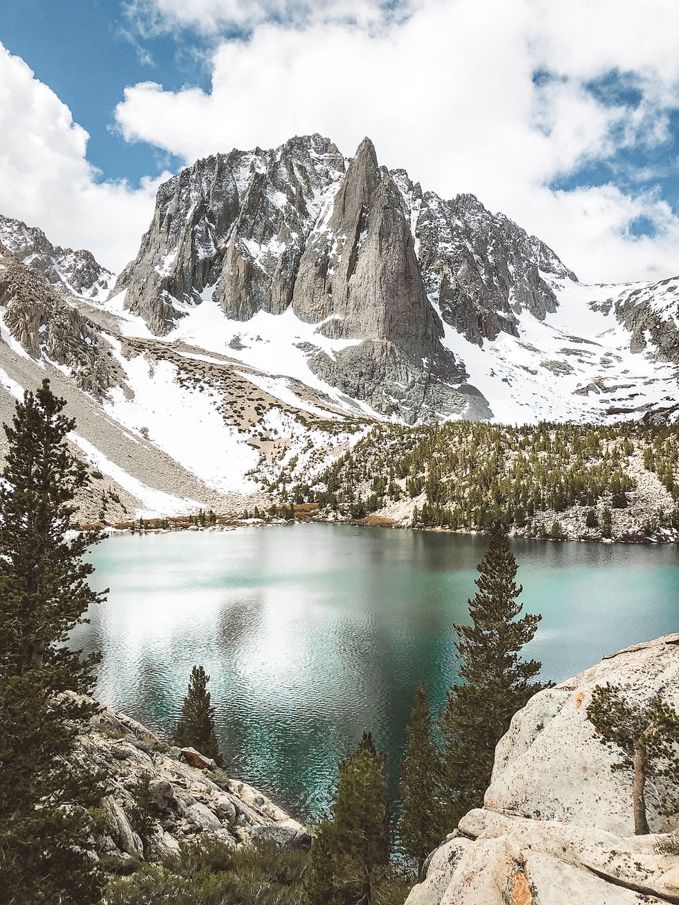 Alpine View of Temple Crag at Big Pine Lakes