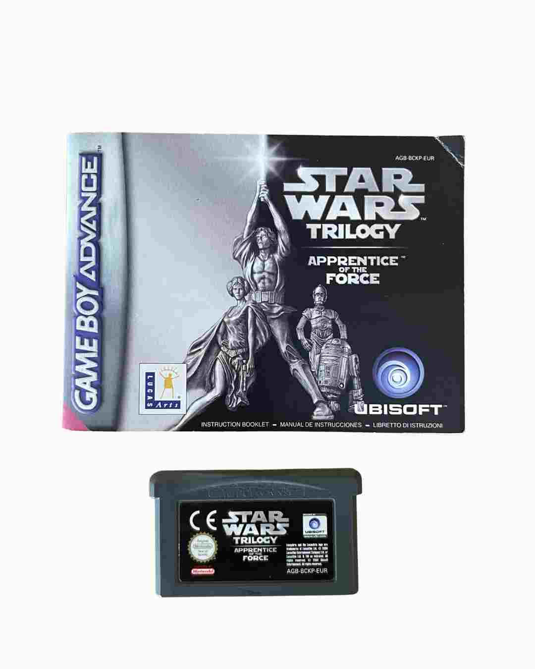 Star Wars Trilogy Apprentice of the Force - Game Boy Advance - Game and Manual