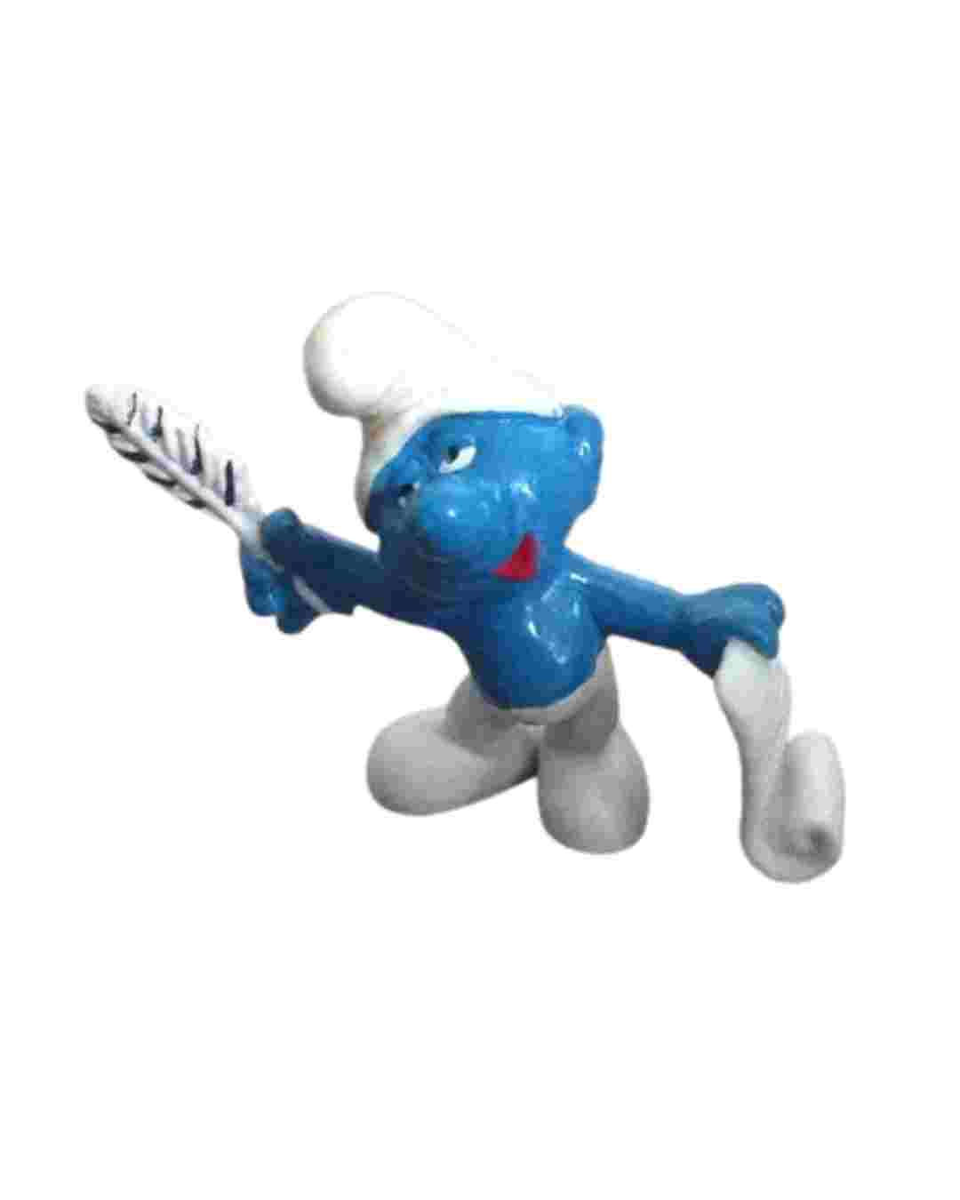 Vintage 1972 Smurfs Poet Smurf Writer with Feather Pen