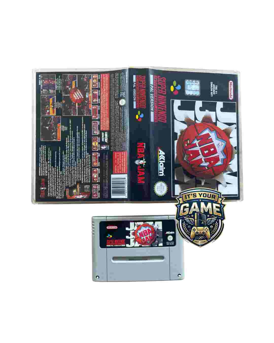Vintage 1993 Super Nintendo Entertainment System NBA Jam