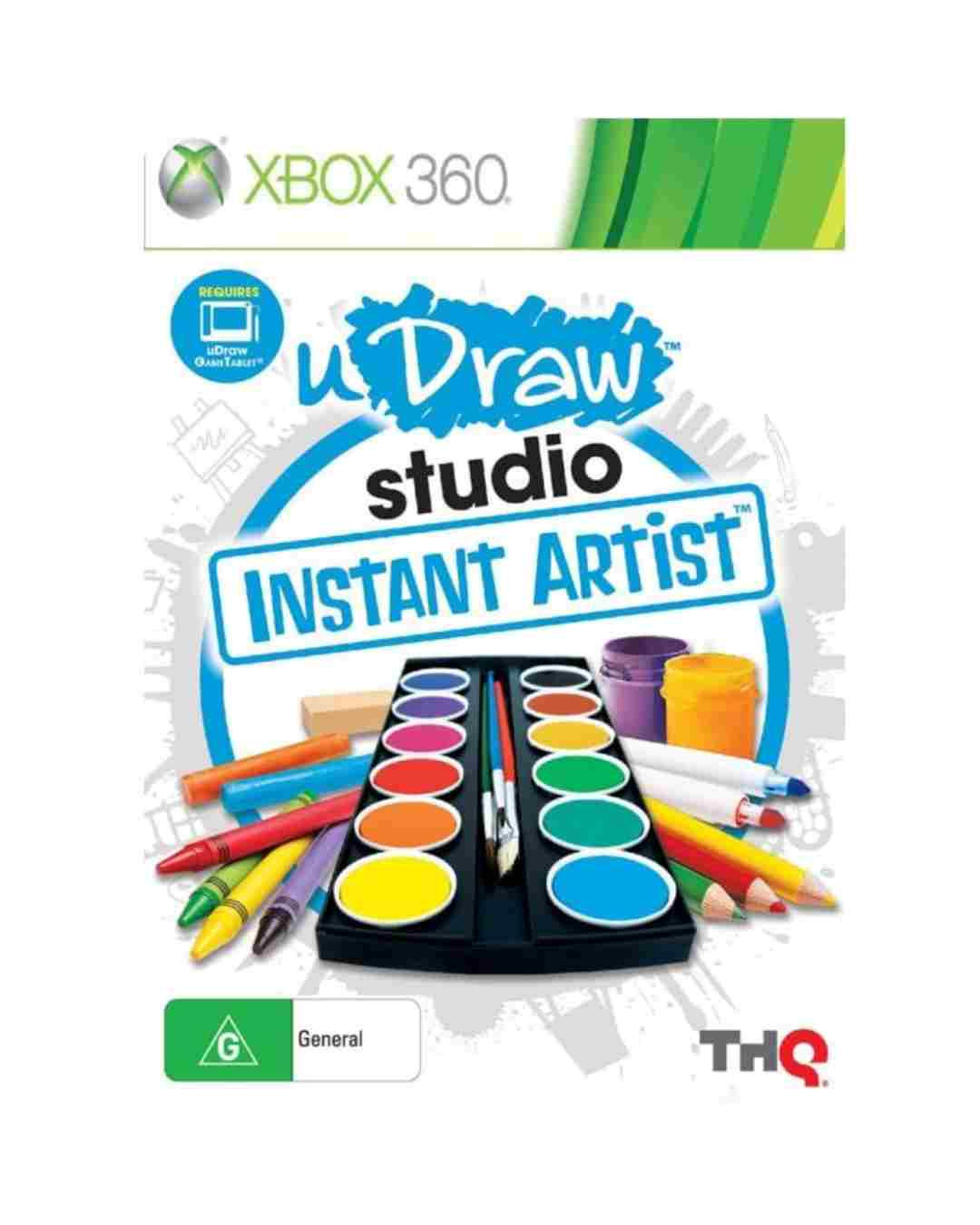 u Draw studio Instant Artist- Xbox 360 - Pal - Complete - requires game tablet
