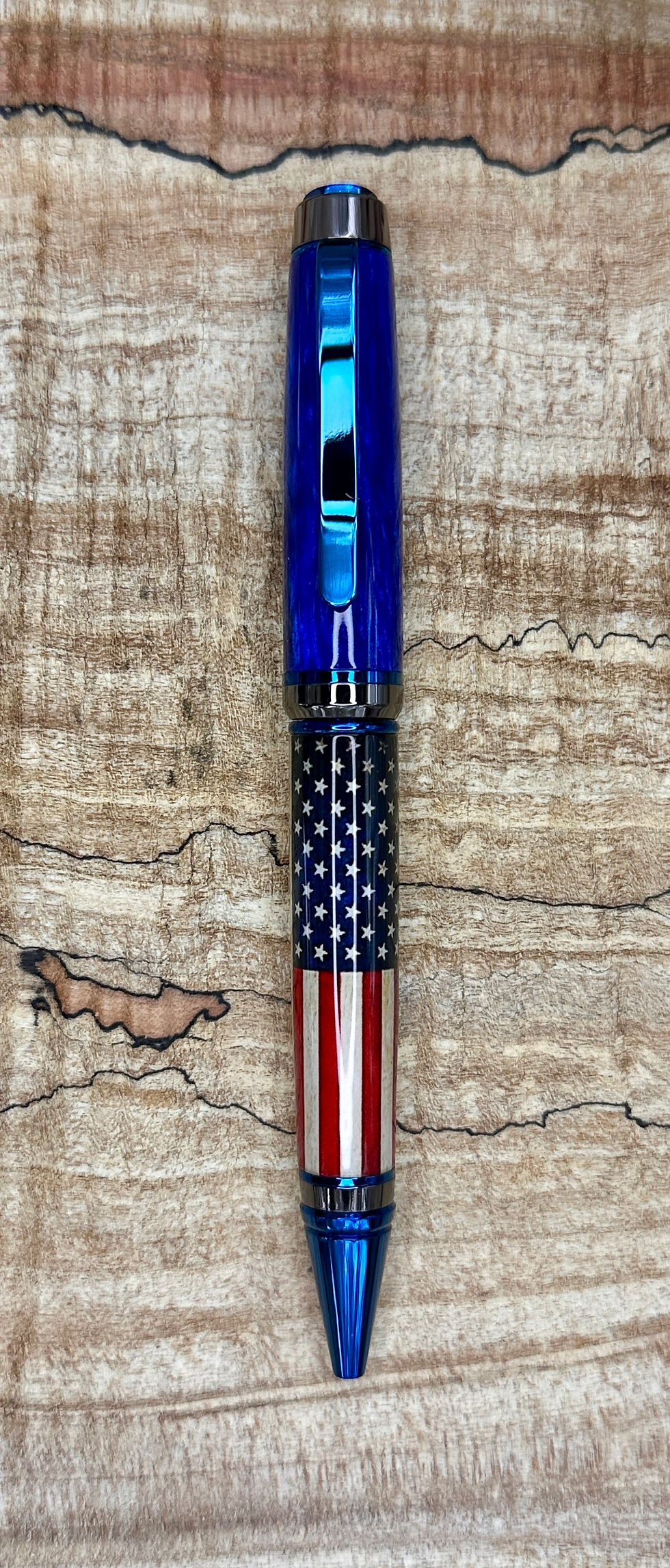 Big Ben Blue Galaxy Ball Point Twist Pen