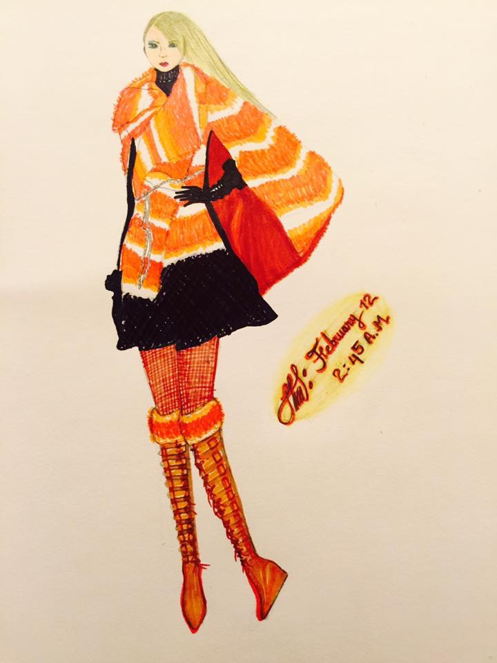 Winter Cape Illustration