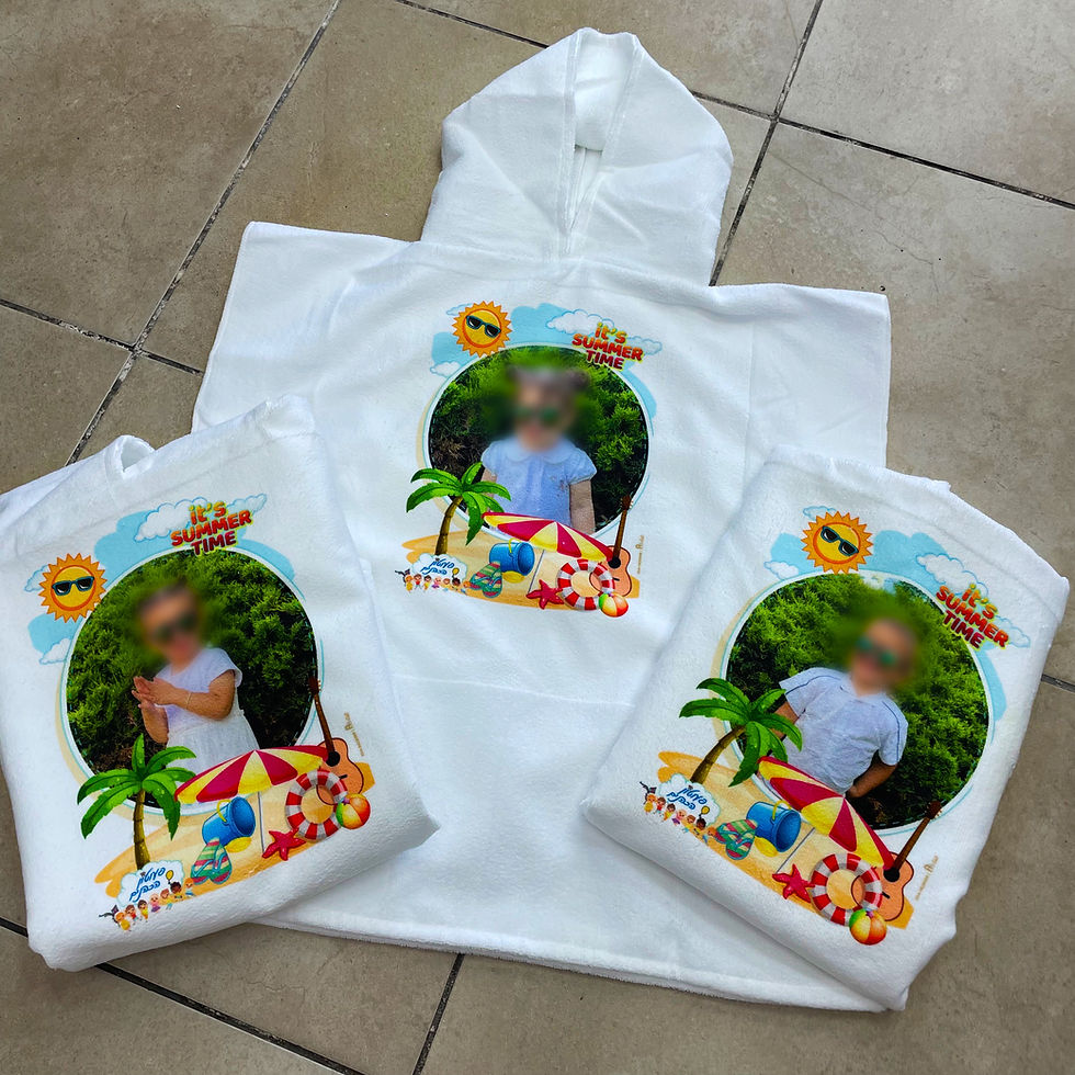 פונצ’ו מגבת רכה ונעימה במיוחד