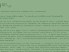 Regional Table Transmittal Letter