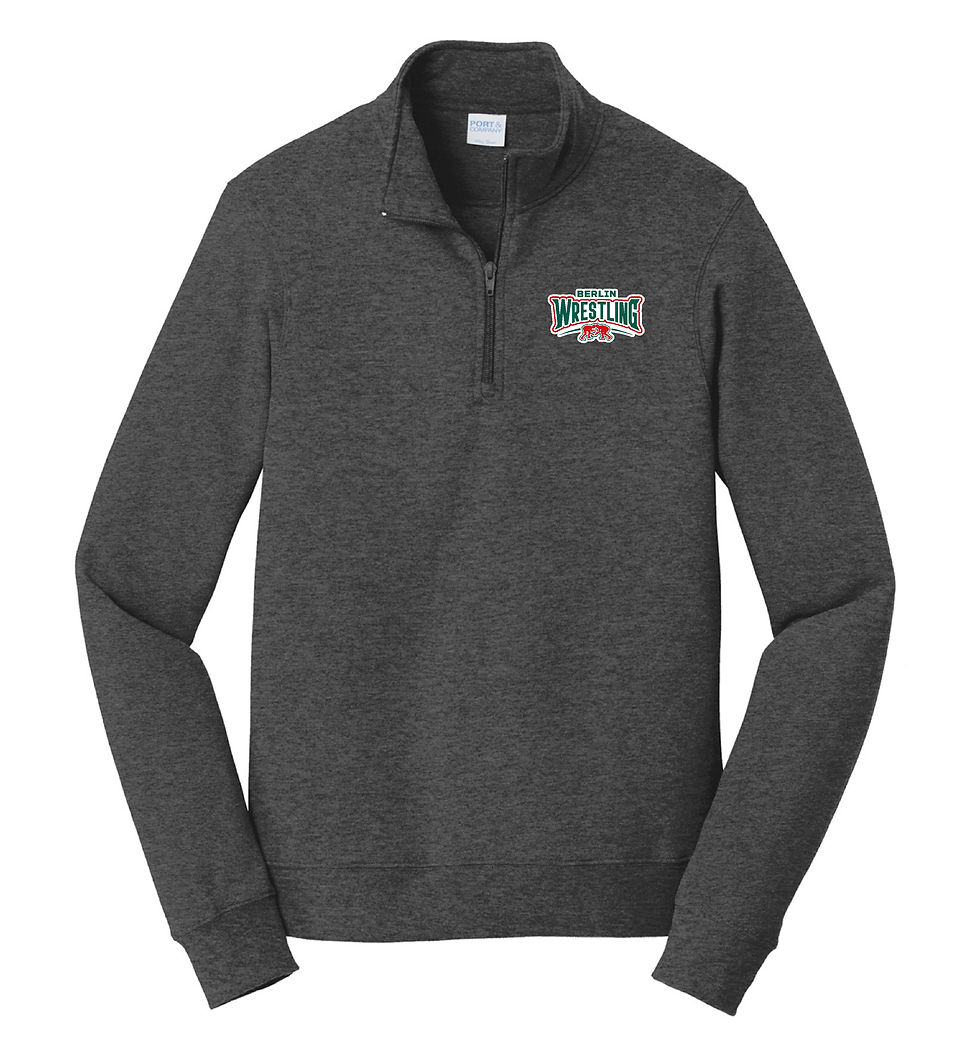 Thumbnail: Adult Quarter Zip Dark Grey