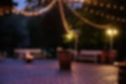 landscape lighting, patio lights, yard lights, outdoor lighting, bistro lights, string lights, hanging lights