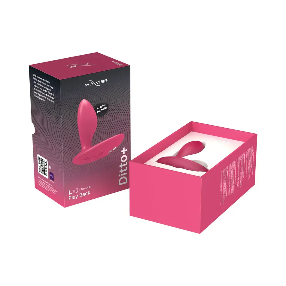 Miniature : We-Vibe Ditto+ Remote-Controlled Silicone Vibrating Anal Plug (Cosmic Pink)