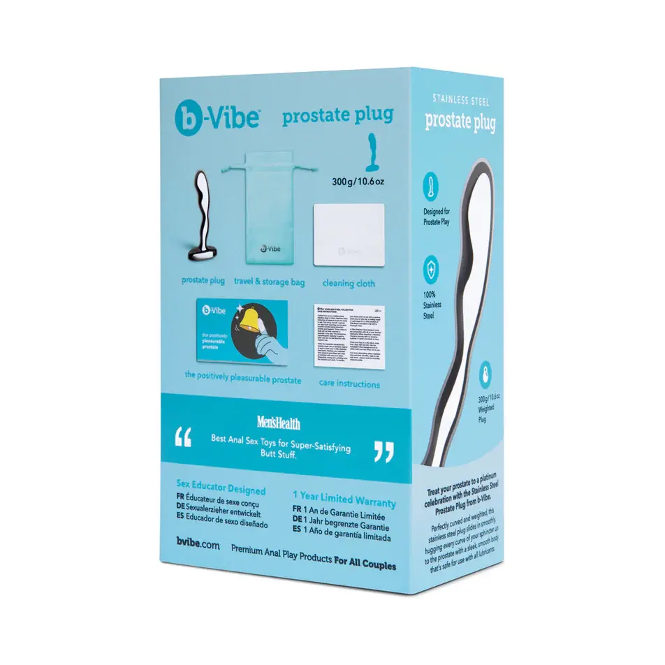 Miniature : B-Vibe Stainless Steel Prostate Plug