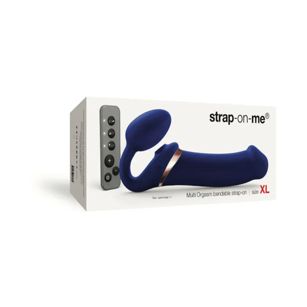 Strap-On-Me Remote-Controlled Multi Orgasm Bendable Strap-On (X-Large)