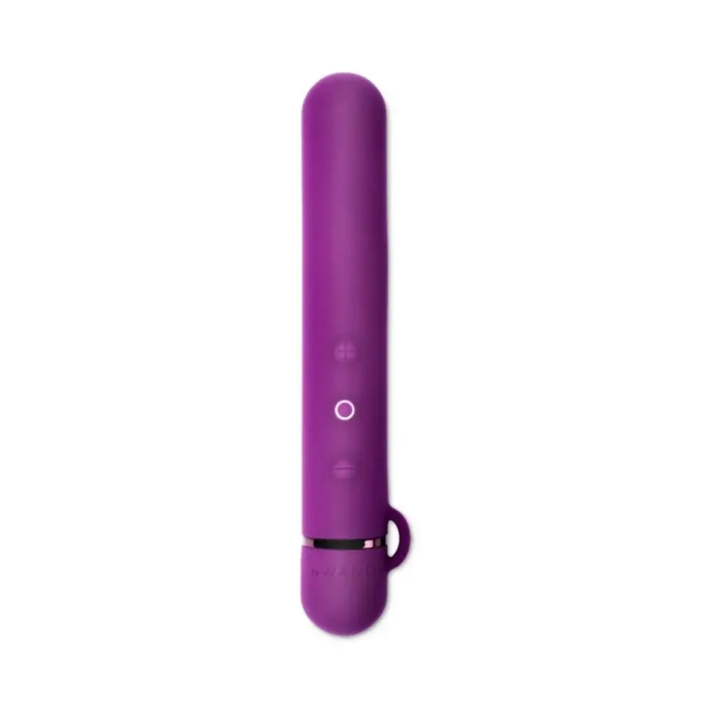 Le Wand Chrome Baton Mini Vibrator Dark Cherry