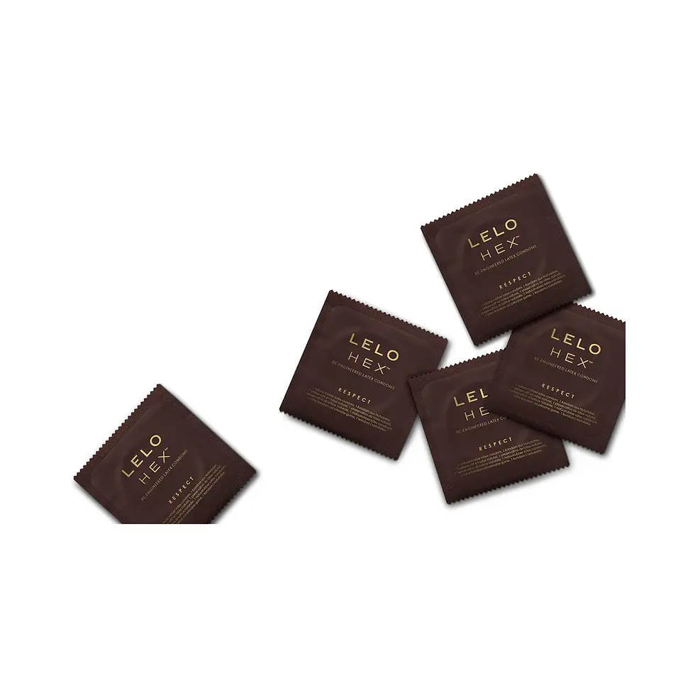 LELO HEX Respect XL Lubricated Vegan Friendly Latex Condoms 3-Pack