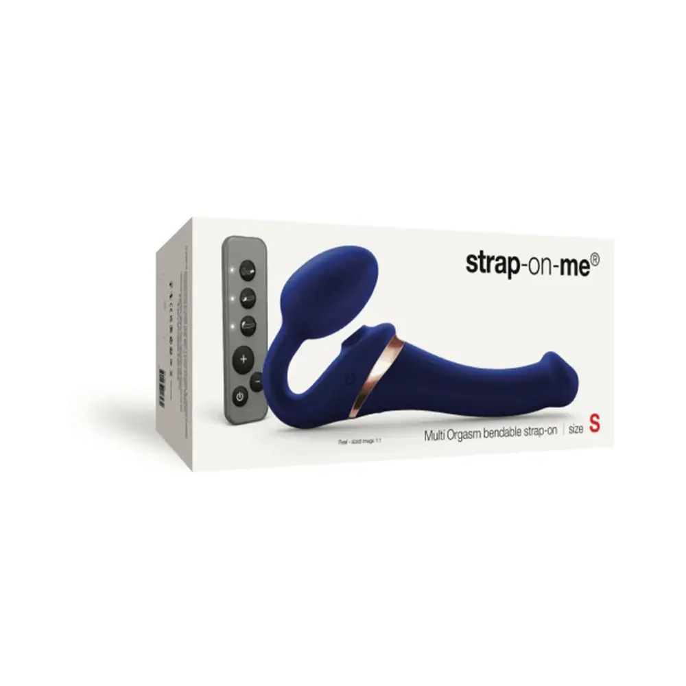 Strap-On-Me Remote-Controlled Multi Orgasm Bendable Strap-On (Small)