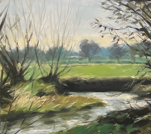 River Arrow in winter, Eardisland, Herefordshire