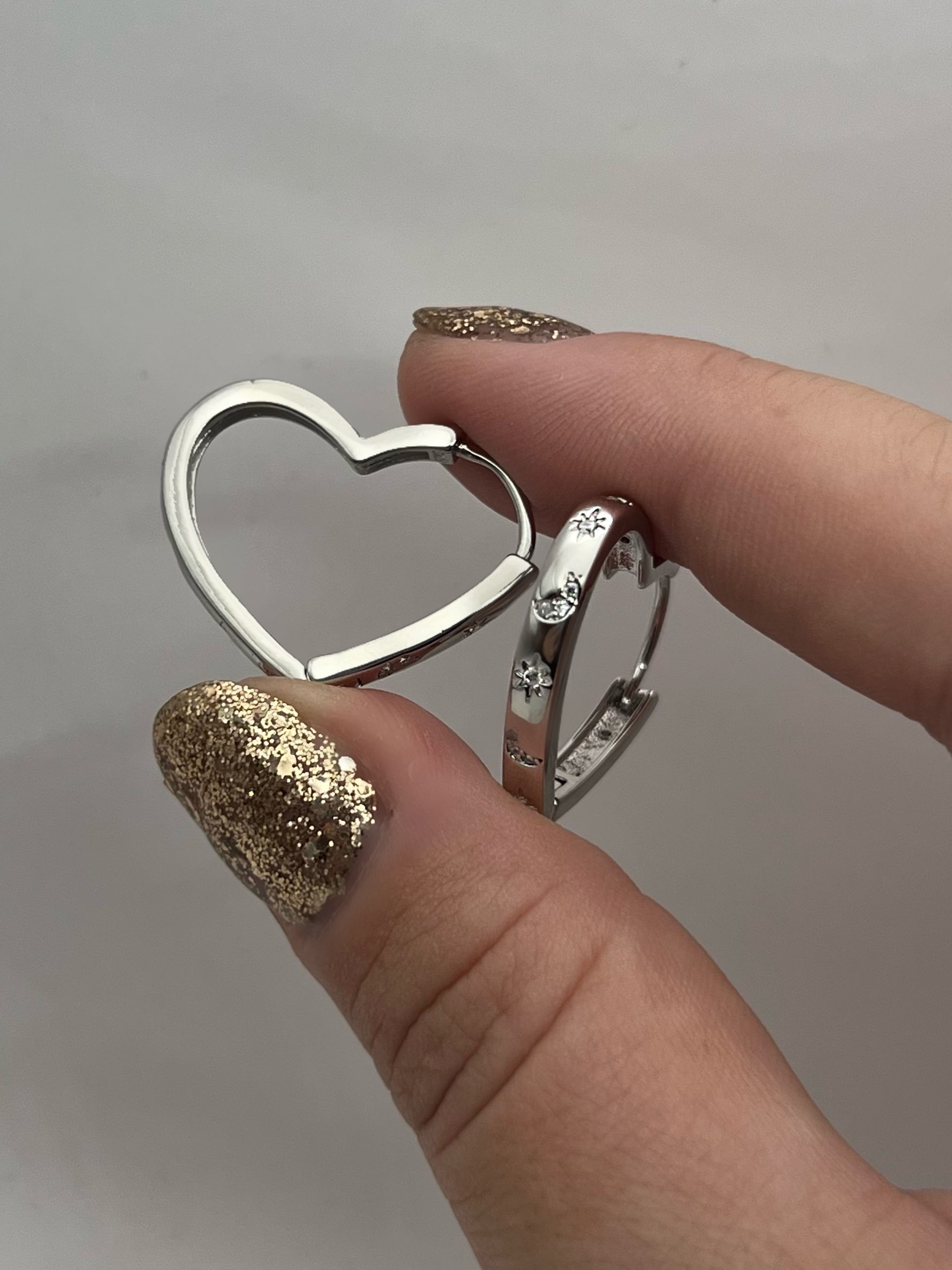 Moonstar Loved Hoops Silver 