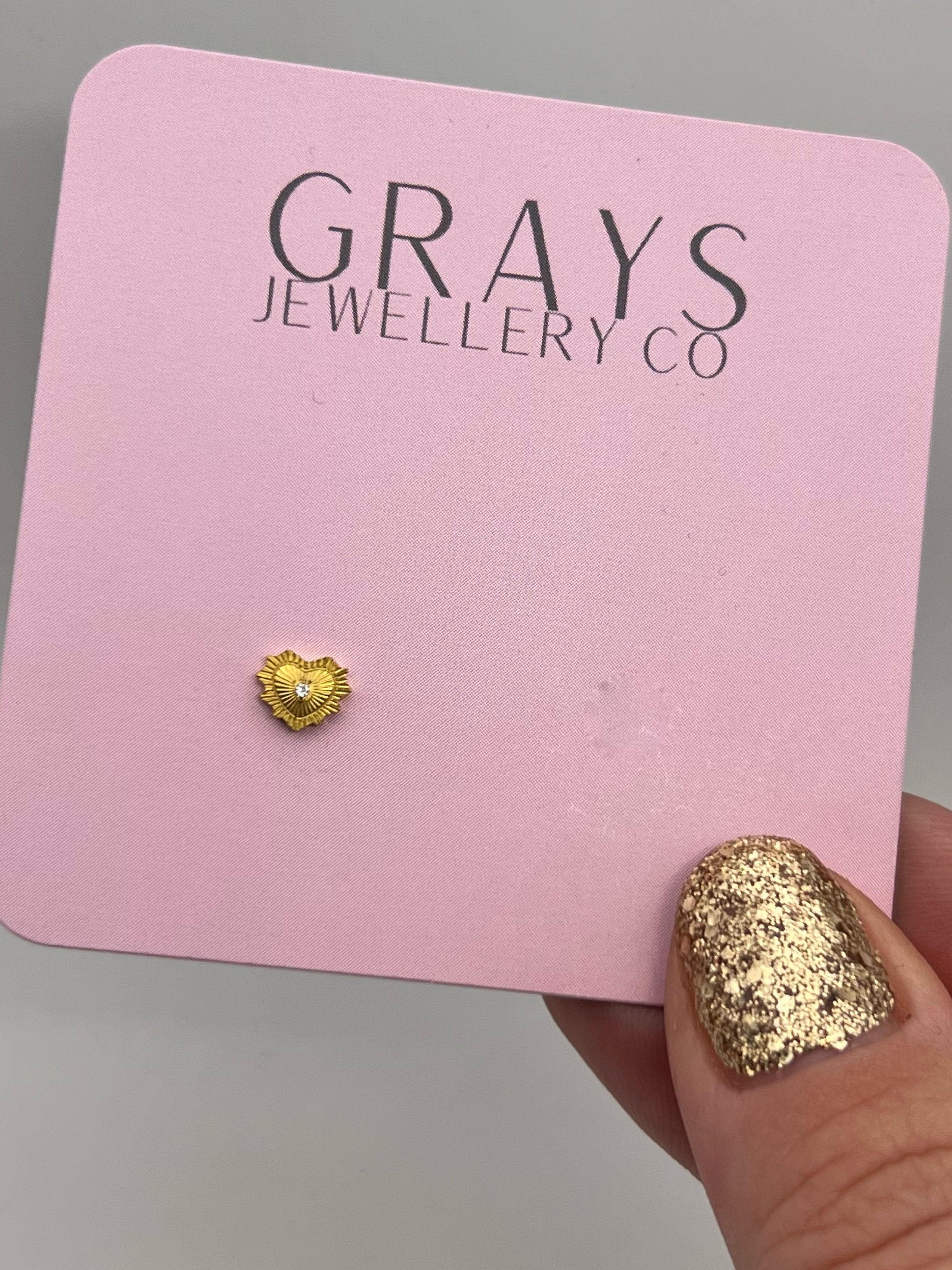 Amira Single Earring Flatback - Gold