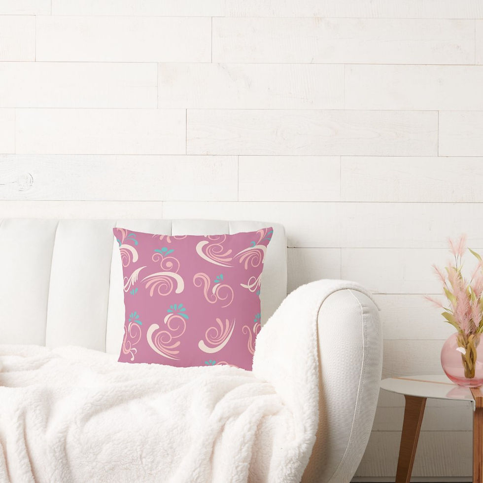 Thumbnail: Swirl Pattern Throw Pillow