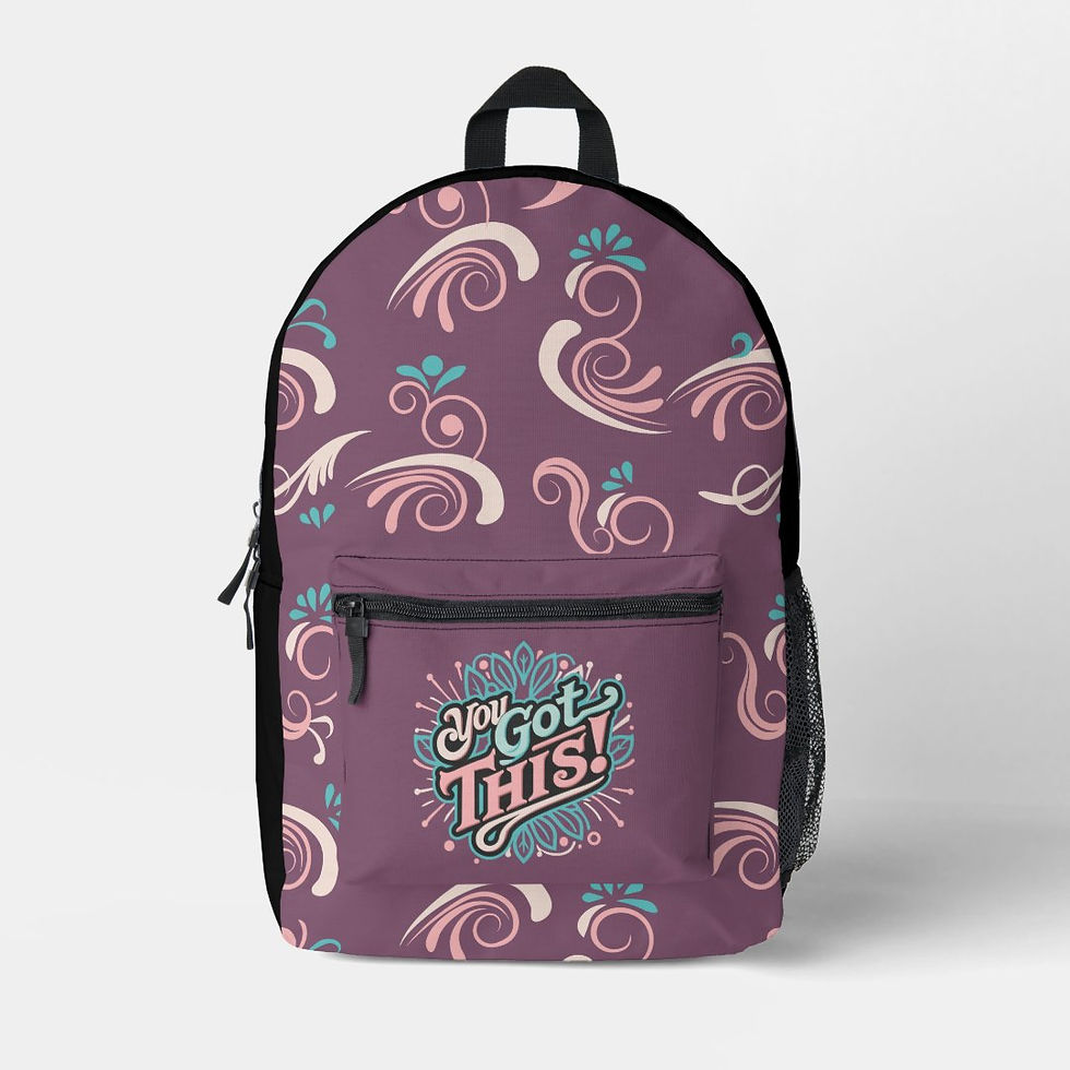 Thumbnail: You Got This with Swirl Pattern Print Cut Sew Bag