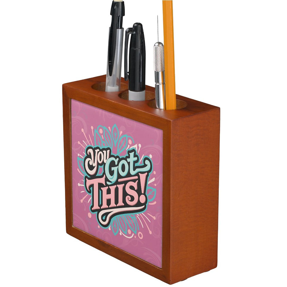 Thumbnail: You Got This with Swirl Pattern Desk Organizer