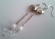 Heart Pearl Earrings
