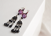 Black Tassels Earrings