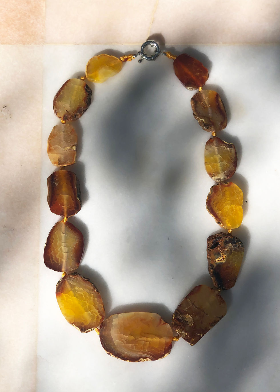 Stone Necklace Gorgeous Brown