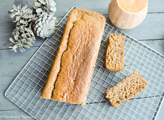 Bizcocho de calabaza vegano