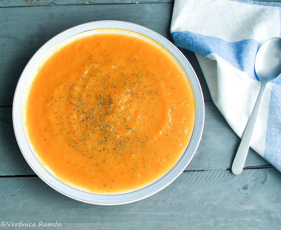 Crema de calabaza y zanahoria