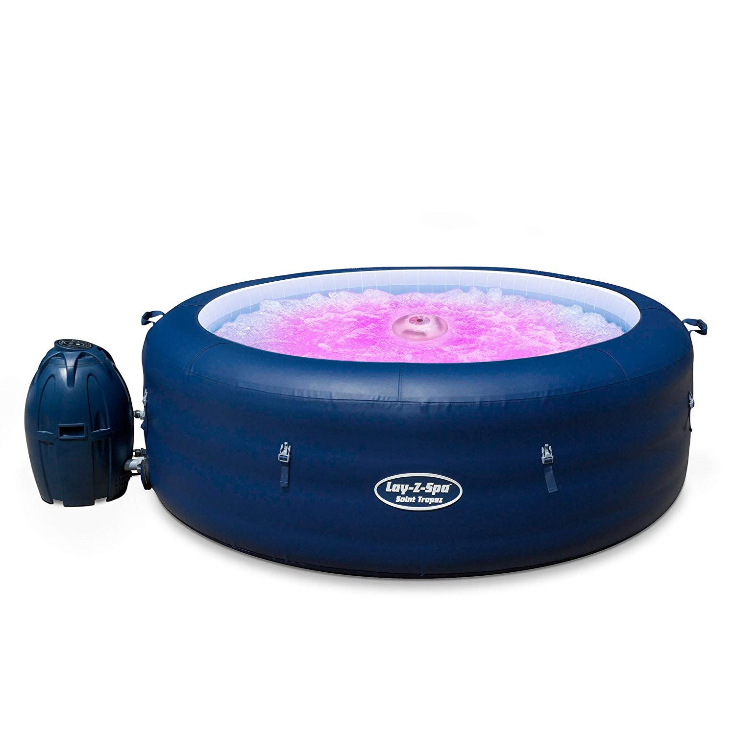 Lay-Z-Spa BW14294 Saint Tropez Hot Tub with Floating LED Light  Airjet