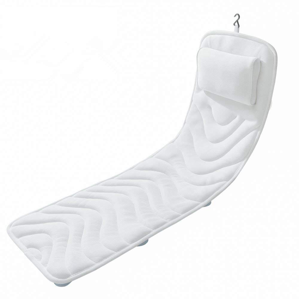 Full Body Spa Bath Pillow Mat, Luxury Soft Quilted Hot Tub Cushion Mattress