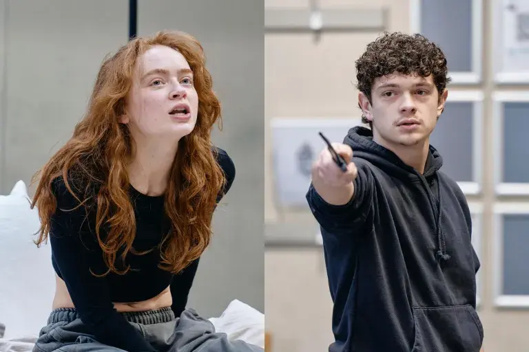 Sadie Sink and Noah Jupe in rehearsals for Romeo and Juliet, © Manuel Harlan