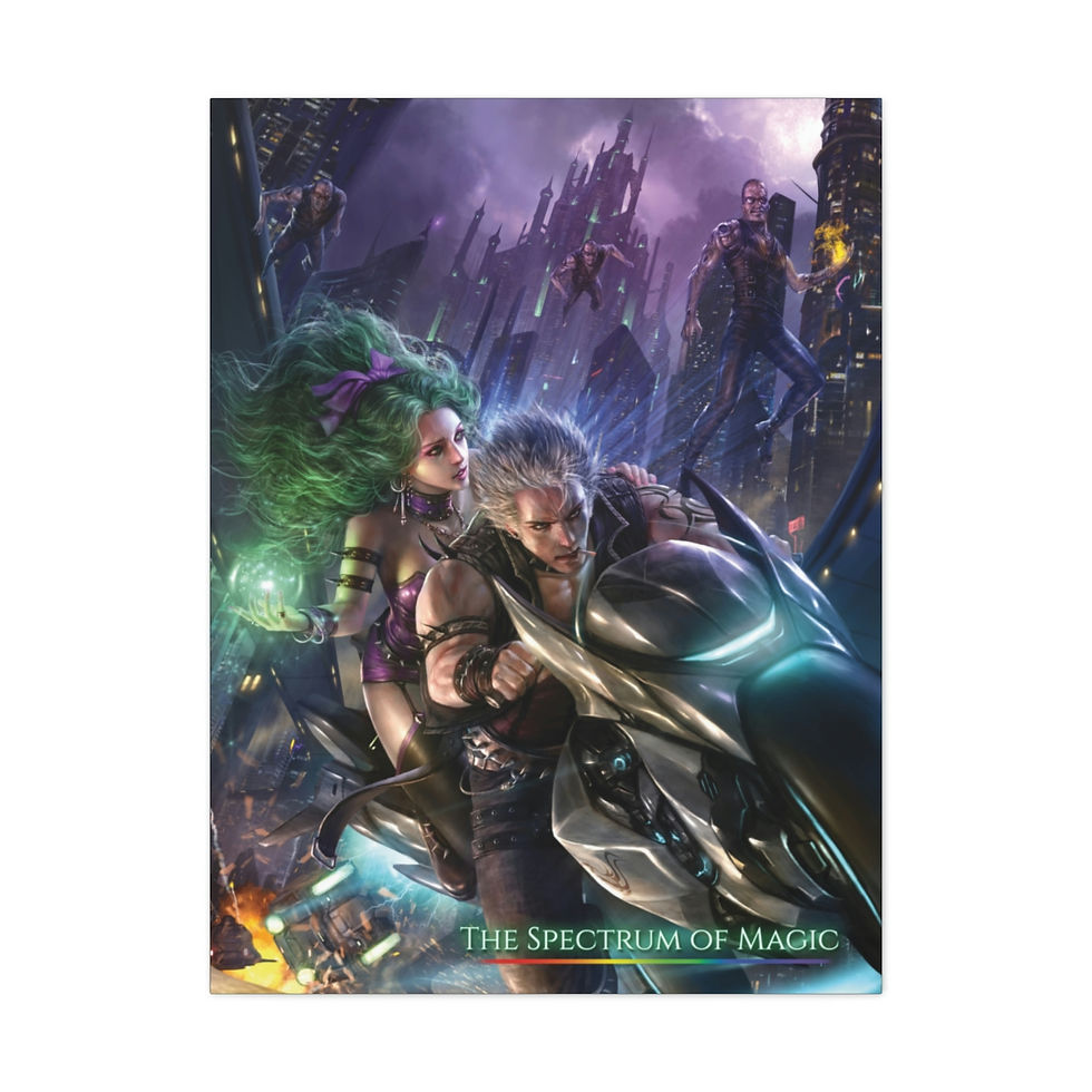 Thumbnail: Fragments of Light (The Spectrum of Magic) Canvas Print