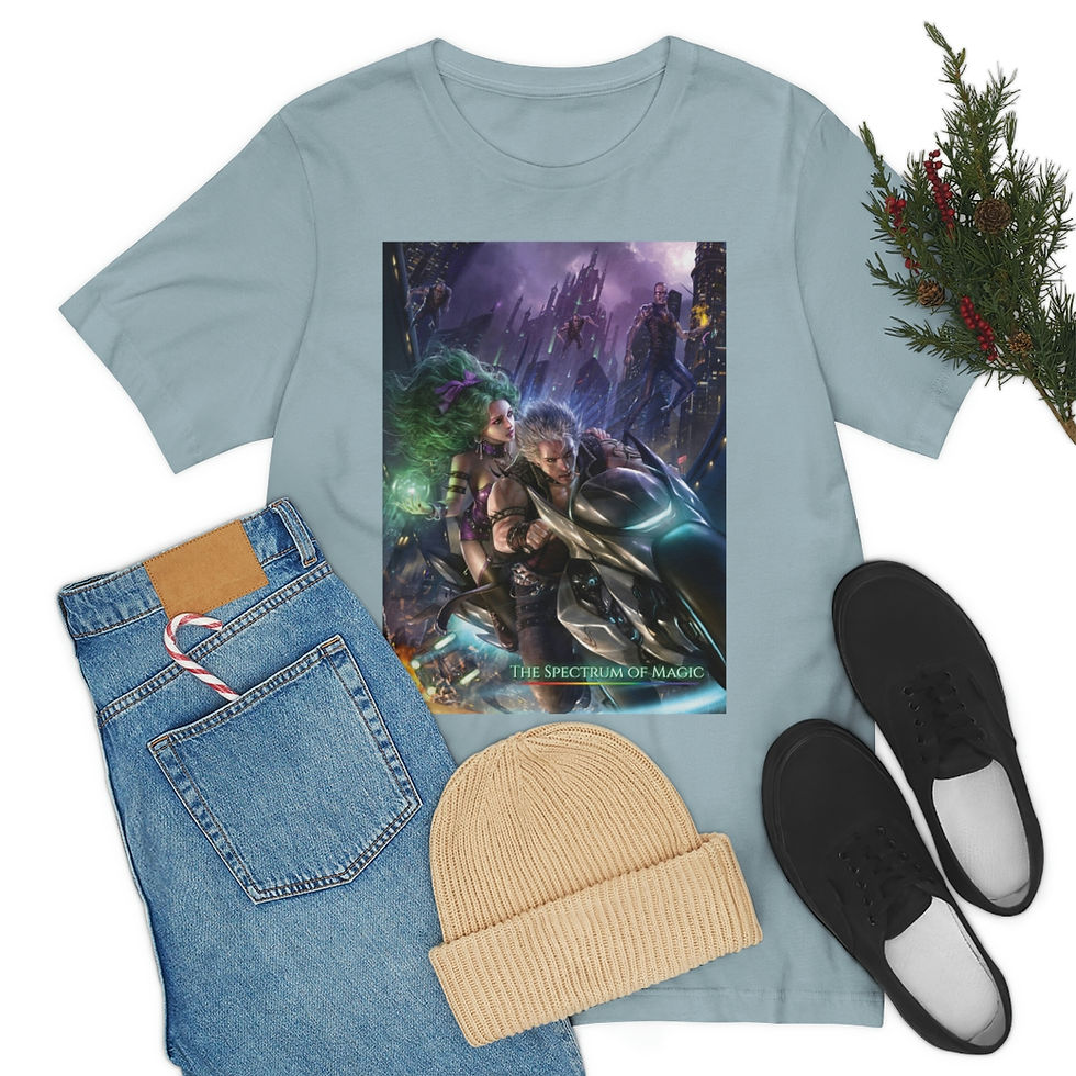 Thumbnail: Fragments of Light (The Spectrum of Magic) - Unisex Jersey Short Sleeve Tee