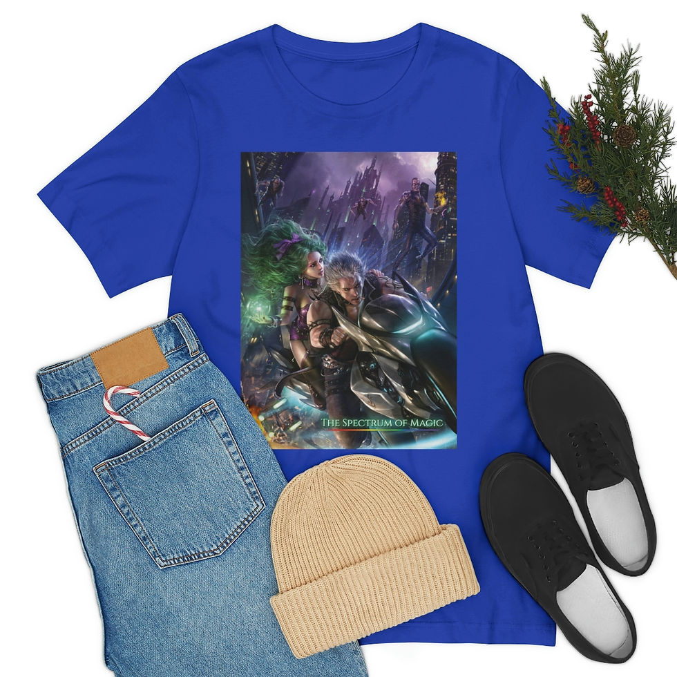 Thumbnail: Fragments of Light (The Spectrum of Magic) - Unisex Jersey Short Sleeve Tee