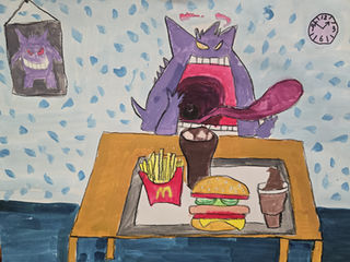 兒童/少年西洋畫-廣告彩水彩木顏色粉彩臘筆