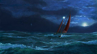 "Red Sails at Night-Fulmars Take Flight" 