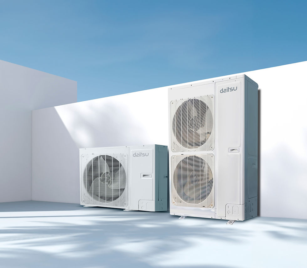 Daitsu presenta la nueva VRF Micro AOVD: hasta 20 unidades interiores y rendimiento hasta +52ºC