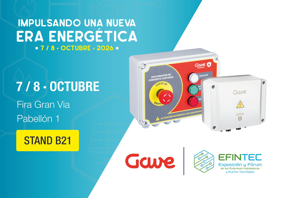 Gave presentará en EFINTEC 2026 nuevas soluciones para seguridad en instalaciones fotovoltaicas