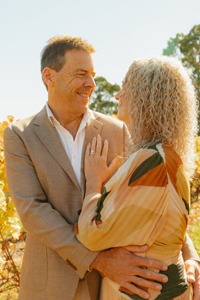 a couple holding each other looking at each other on their elopement day