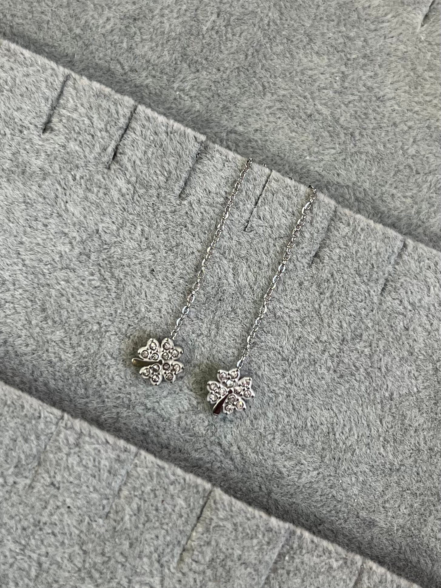 Orecchini pendenti Quadrifoglio - Silver