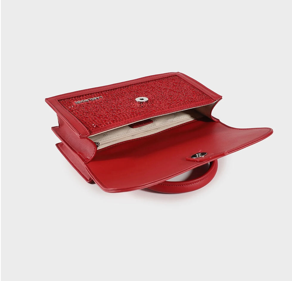 Miniatura: Borsa a mano Paris Strass -  Red Silver
