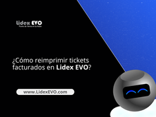 ¿Cómo reimprimir tickets facturados en Lidex EVO?