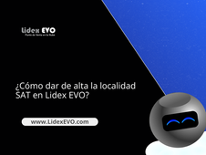 ¿Cómo dar de alta la localidad SAT en Lidex EVO?