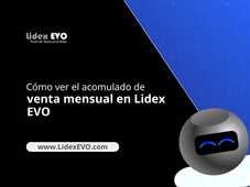 ¿Cómo ver el acumulado de venta mensuales en forma de lista en Lidex EVO?