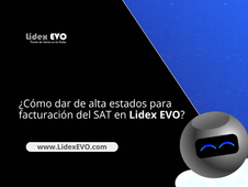 ¿Cómo dar de alta estados para facturación del SAT en Lidex EVO?