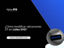 ¿Cómo modificar ubicaciones CP en Lidex EVO?